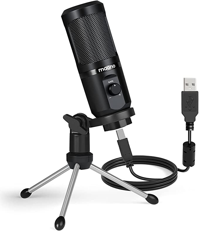 Microfone MAONO Condensador USB RGB