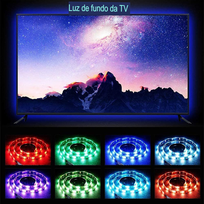 Fita LED RGB Para Tv, Monitor, Pc Gamer