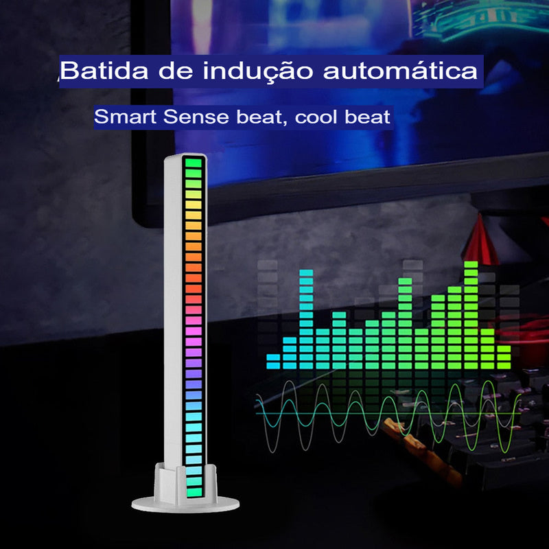 Barra Rítmica Led RGB Voice Control